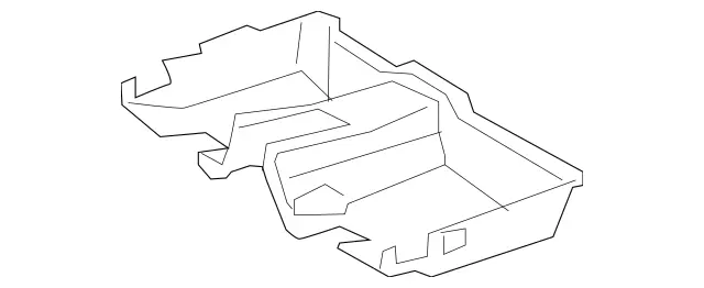 21668000419F84 - Body: Rear Carpet for Mercedes-Benz Image