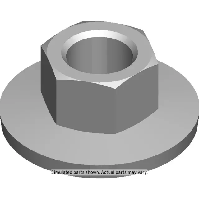 11546454 - : Multi-Purpose Nut for Buick: Enclave, Encore GX, Envision, Envista | Cadillac: CT4, CT5, Escalade, Escalade ESV, OPTIQ, XTS | Chevrolet: Blazer, Bolt EUV, Bolt EV, Corvette, Equinox, Equinox EV, Impala, Silverado 2500 HD, Silverado 3500 HD, Suburban, Tahoe, Trailblazer, Traverse, Traverse Limited, Trax | GMC: Acadia, Hummer EV Pickup, Sierra 2500 HD, Sierra 3500 HD, Terrain, Yukon, Yukon XL Image