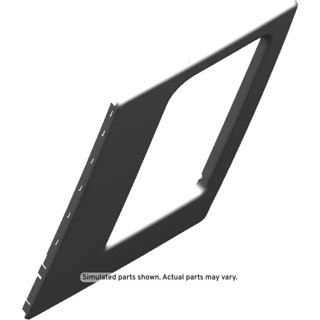 23441612 - : Jet Black Rear Passenger Side Seat Armrest Closeout Panel for GM Image
