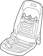 871545DC3C - : Seat Back Frame for Infiniti Image