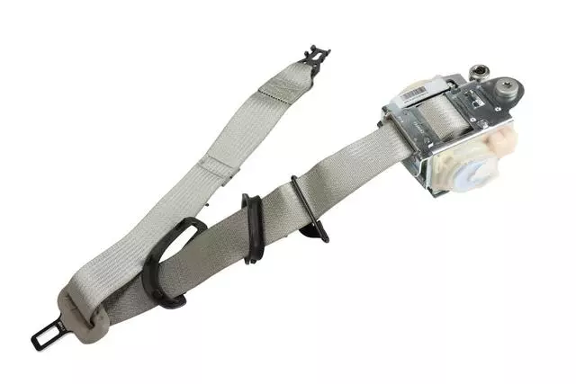 Part# 19331828 Titanium Passenger Seat Belt with Retractor and Pre-Tensioner - GM (19331828)