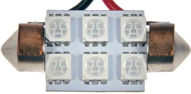 6461BSMD - Electrical, Lighting and Body: 38 Mm Blue 5050 Smd 6 Led Bulb for Dorman Image