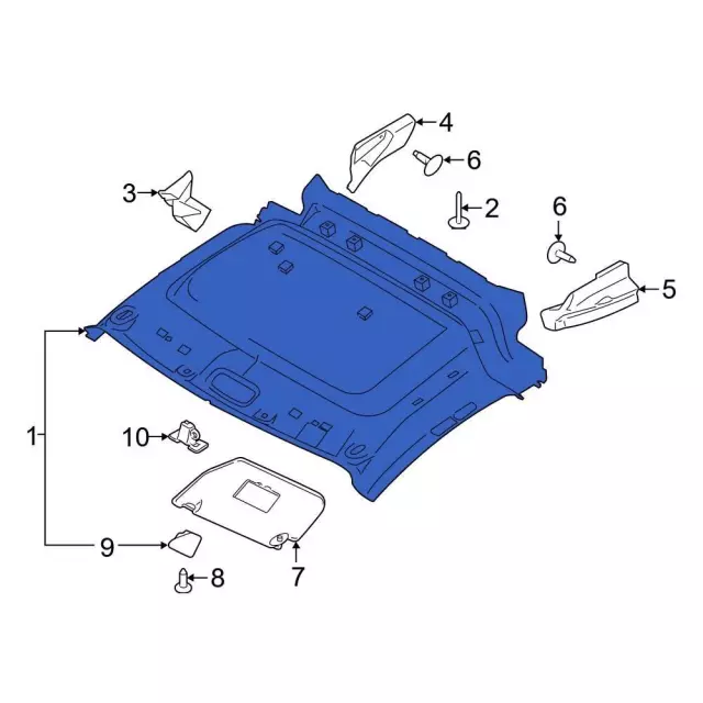 Headlining Roof - Ford (KT1Z-6151916-DD)