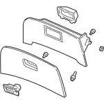 3F1Z54060T10AAB - Body: Glove Box Assembly for FORD Image