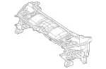 1676209900 - Cowl, Front Panel: Crossmember for Mercedes-Benz: GLE350, GLE450, GLE450e, GLE53 AMG, GLE580, GLE63 AMG S, GLS450, GLS580, GLS63 AMG, Maybach GLS600 Image