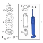 LK9Z18124D - : 2021-2024 Ford Mustang Mach-E - Strut for Ford: Mustang Mach-E Image