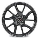 23319267 - : 20 Wheel, Rear, Black, Machine Groove for Chevrolet: Corvette Image