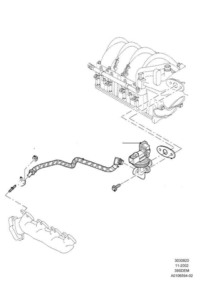 2W7Z9D476AA - Emission System: Egr Valve Gasket for Ford Image
