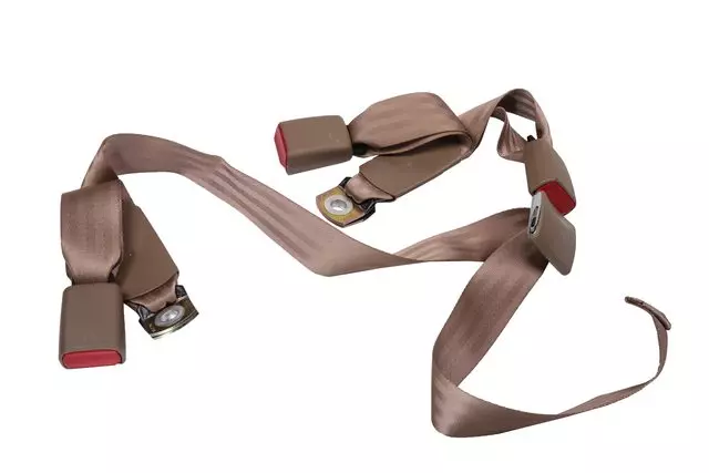 12369340 - : Beige Rear Center Seat Belt With Buckle And Retractor for GM Image