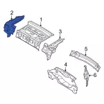 AE8Z5446774A - Body: Pkg Tray Support for Ford Image image
