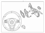 246076039E38 - : Steering Wheel for Mercedes-Benz Image