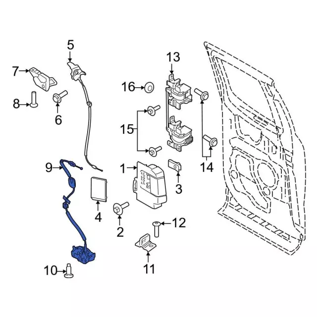 ML3Z1626413F - Body: Latch for Ford Image