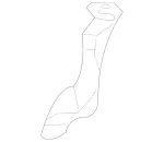 2308320290 - Heating and Ventilation: Drain Pipe for Mercedes-Benz: SL500, SL55 AMG, SL550, SL600, SL63 AMG, SL65 AMG Image