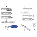 7L2Z7842528A - Body: Nameplate for Ford: Explorer Image