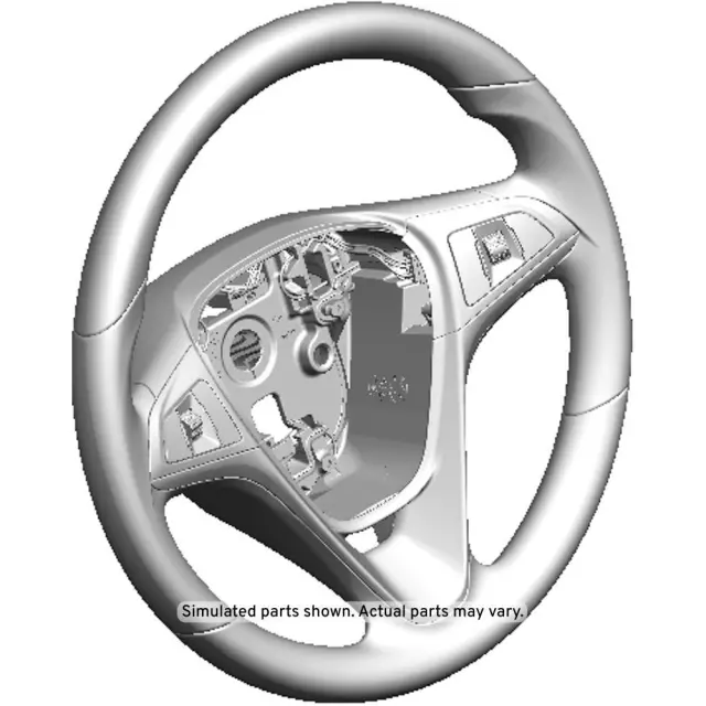 42354789 - : Jet Black Steering Wheel for Chevrolet: Spark Image