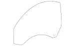 1717250100 - : 2005-2016 Mercedes-Benz - Side Window Pane for Mercedes-Benz: SLK280, SLK300 Image