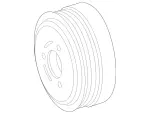 1771500260 - Springs, Suspension and Hydraulics: Belt Pulley, Poly-V-Belt for Mercedes-Benz Image