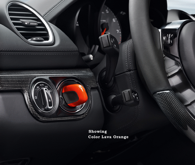 991044801211S1 - Interior: Ignition Starter Switch, Painted for Porsche: 718 Boxster, 718 Cayman, Macan Image