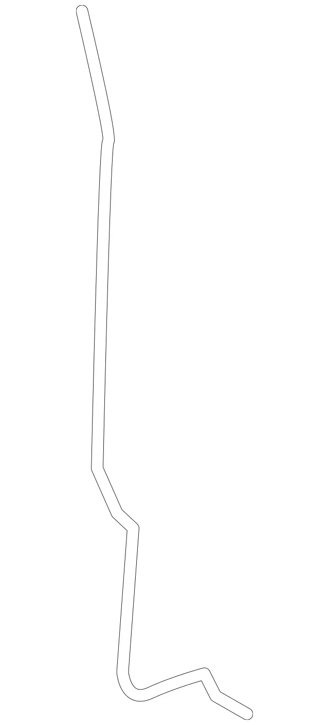 253723013964 - Driver Door: Securing Rod for Mercedes-Benz Image