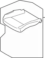 87350CL70A - Body: Cushion Assembly for INFINITI: FX35, FX45 Image