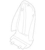 21591001391A25 - Body: Seat Back Panel for Mercedes-Benz Image