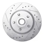 63139003L - : DFC Brake Rotor - Drilled and Slotted - Silver for DYNAMIC FRICTION Image