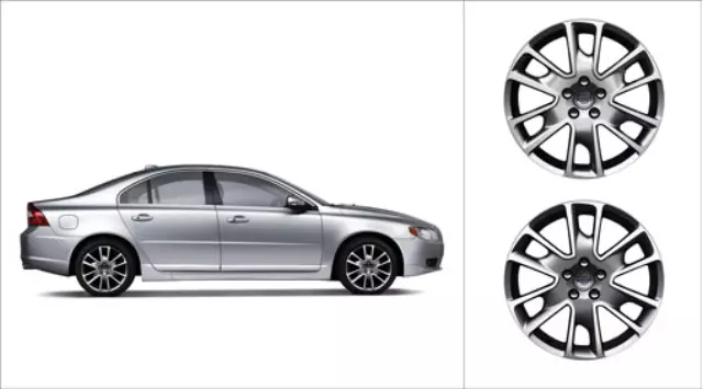 2007-2018 Volvo Aluminum Rim Freja 8 X 18in - Diamond cut/Light Light - Volvo (31280103)