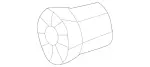 19904350 - : Nut for Mercedes-Benz: ML320, ML430, ML55 AMG Image