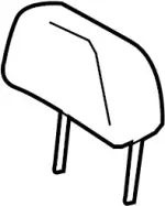 864001NG2C - Body: Headrest for Infiniti Image