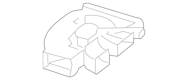 1668311746 - Heating and Ventilation: Rear Duct for Mercedes-Benz: G500, G550, G580, G63 4x4 Squared AMG, G63 AMG, GL350, GL450, GL550, GL63 AMG, GLE300d, GLE350, GLE400, GLE43 AMG, GLE450 AMG, GLE550e, GLE63 AMG, GLE63 AMG S, GLS350d, GLS450, GLS550, GLS63 AMG, ML250, ML350, ML400, ML550, ML63 AMG Image image
