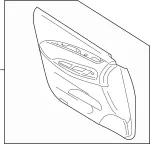 809011UR0C - : Finisher Assembly Front Door Left-hand for Infiniti Image