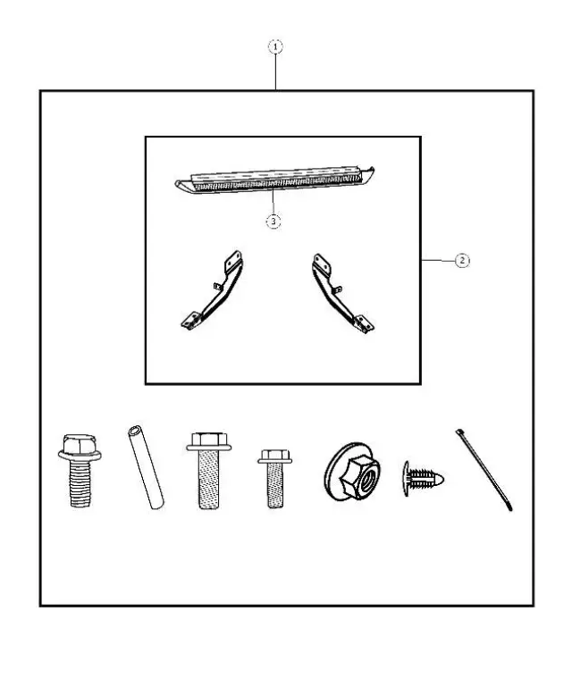 Board Running Board - Mopar (68040570AF)
