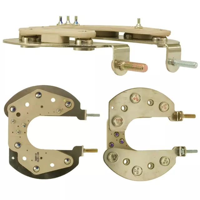 F3905 - Electrical, Charging and Starting: Alternator Rectifier for Ford: Aerostar, Bronco, Bronco II, Country Squire, E-150 Econoline, E-150 Econoline Club Wagon, E-250 Econoline, E-350 Econoline, E-350 Econoline Club Wagon, Escort, EXP, F-150, F-250, F-350, LTD, LTD Crown Victoria, Mustang, Probe, Ranger, Taurus, Tempo, Thunderbird | Lincoln: Continental, Mark VII, Town Car | Mercury: Capri, Colony Park, Cougar, Grand Marquis, Lynx, Marquis, Sable, Topaz Image