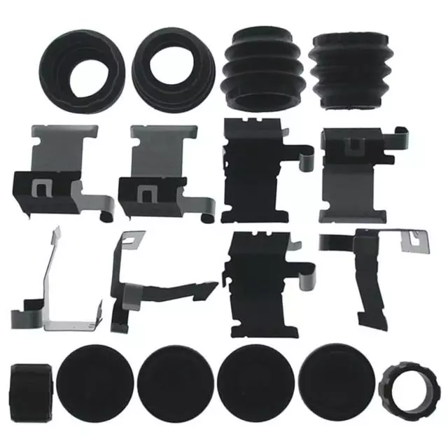 19305764 - : Front Disc Brake Caliper Hardware Kit with Clips, Seals, Bushings, and Caps for GM Image