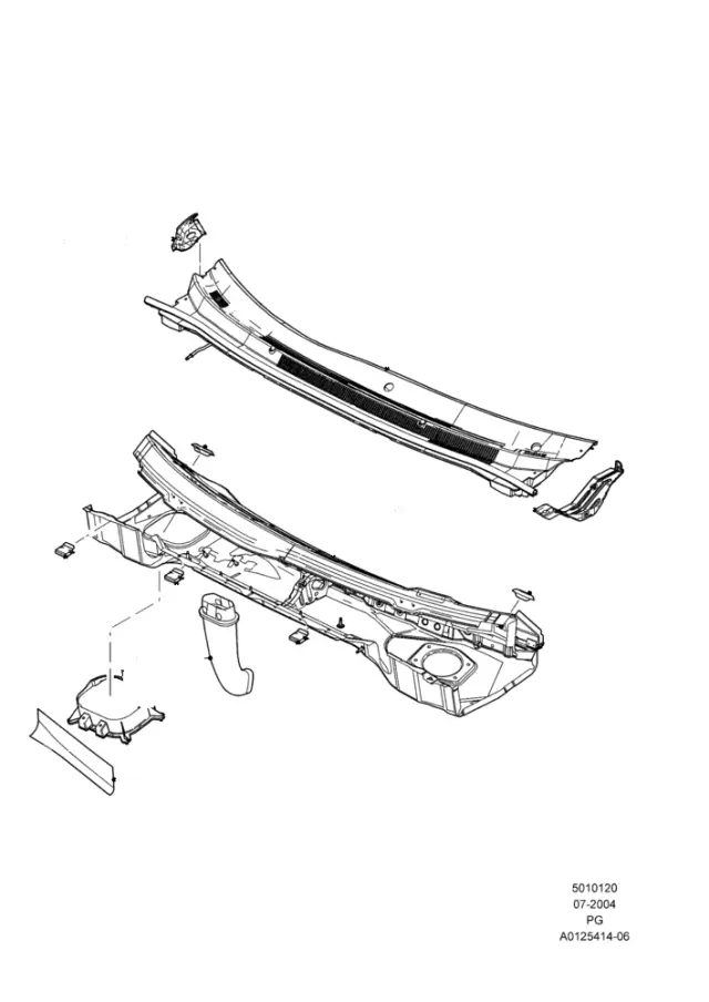 5F9Z7401966AA - Body: Insert Panel Seal for Ford Image