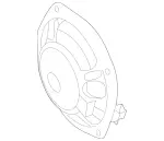 2318201902 - Electrical System: Speaker for Mercedes-Benz: SL400, SL450, SL550, SL63 AMG, SL65 AMG Image