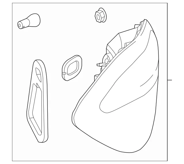 1669067601 - Electrical System: Rear Lamp Combination for Mercedes-Benz: GL350, GL450, GL550, GL63 AMG, GLS350d, GLS450, GLS550, GLS63 AMG Image image