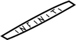 848625Y800 - Body: Emblem for Infiniti Image