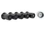 M1A043A5 - : M14 X 1.5 Black Security Lug Nut Kit of 5 for Ford Performance Parts Image