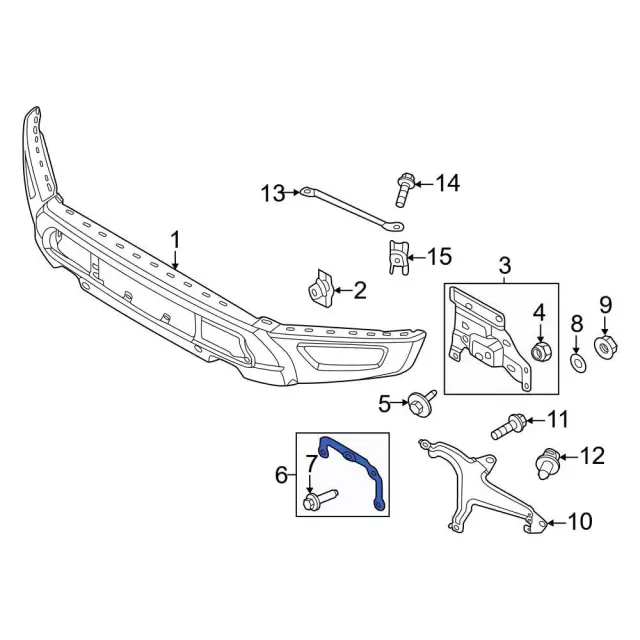 ML3Z17A901B - Body: Bracket for Ford: F-150 Image