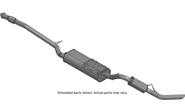 84144451 - : Part# 84144451 Exhaust Muffler Assembly for Chevrolet: Silverado 1500, Silverado 1500 LTD | GMC: Sierra 1500, Sierra 1500 Limited Image