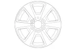 90740127007X45 - Suspension: Wheel, Alloy for Mercedes-Benz: Sprinter 1500, Sprinter 2500, Sprinter 3500, Sprinter 3500XD, Sprinter 4500 Image