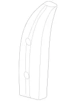 2037471371 - Rear-End Door: Trim for Mercedes-Benz Image