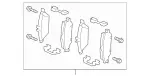 4206804 - : Disk Brake Pad Front for Mercedes-Benz Image