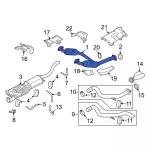 7L2Z5F250C - Exhaust: Converter &amp; Pipe for FORD Image