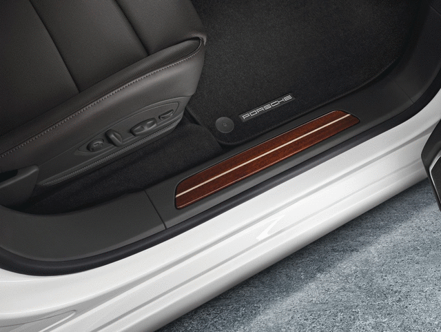 97004480037 - Exterior: 2014-2016 Porsche Panamera - Door Entry Guards In Yachting Mahogany for Porsche: Panamera Image