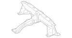 1646100720 - Substructure: Crossmember for Mercedes-Benz: GL320, GL350, GL450, GL550, GL63 AMG, GLS350d, GLS450, GLS550, GLS63 AMG Image