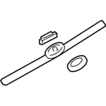 8E5Z5442512AA - Body: License Molding for Ford: Fusion Image