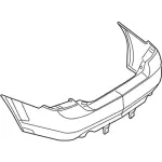 8H6Z17K835DAPTM - Body: Bumper Cover for Lincoln: MKZ, Zephyr Image