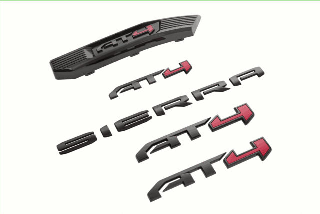 Sierra AT4 Emblems - Black - GM (86532078)
